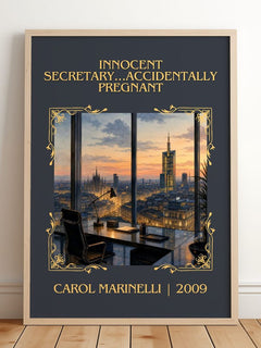 Innocent Secretary...Accidentally Pregnant Classic Book Art Print by Carol Marinelli – framed print leaning on a wooden floor