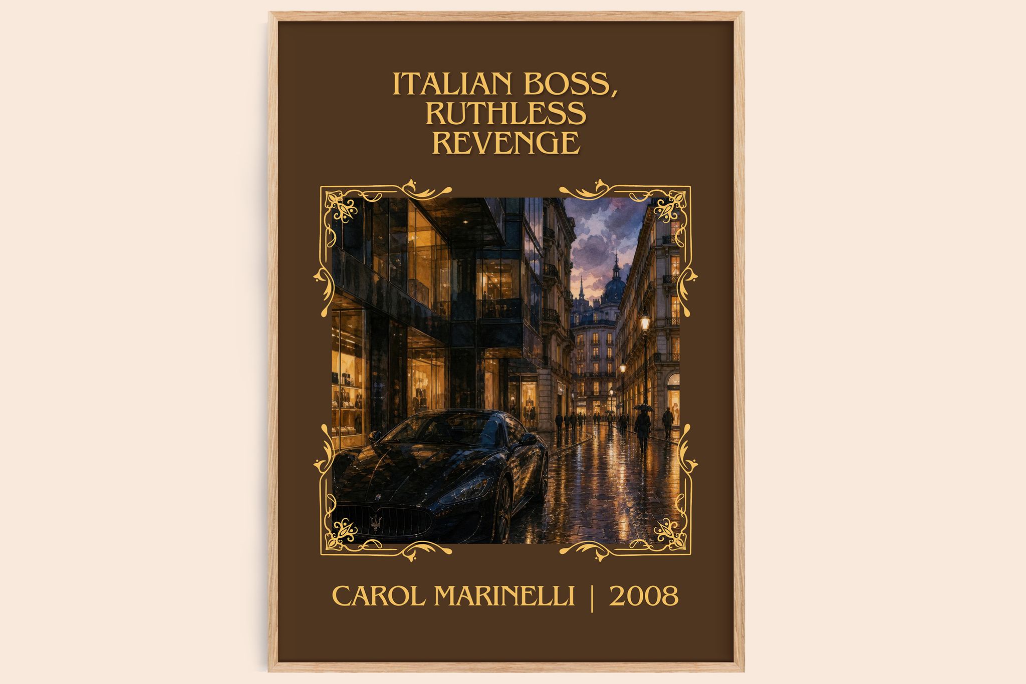 Italian Boss, Ruthless Revenge Classic Book Art Print by C. Marinelli