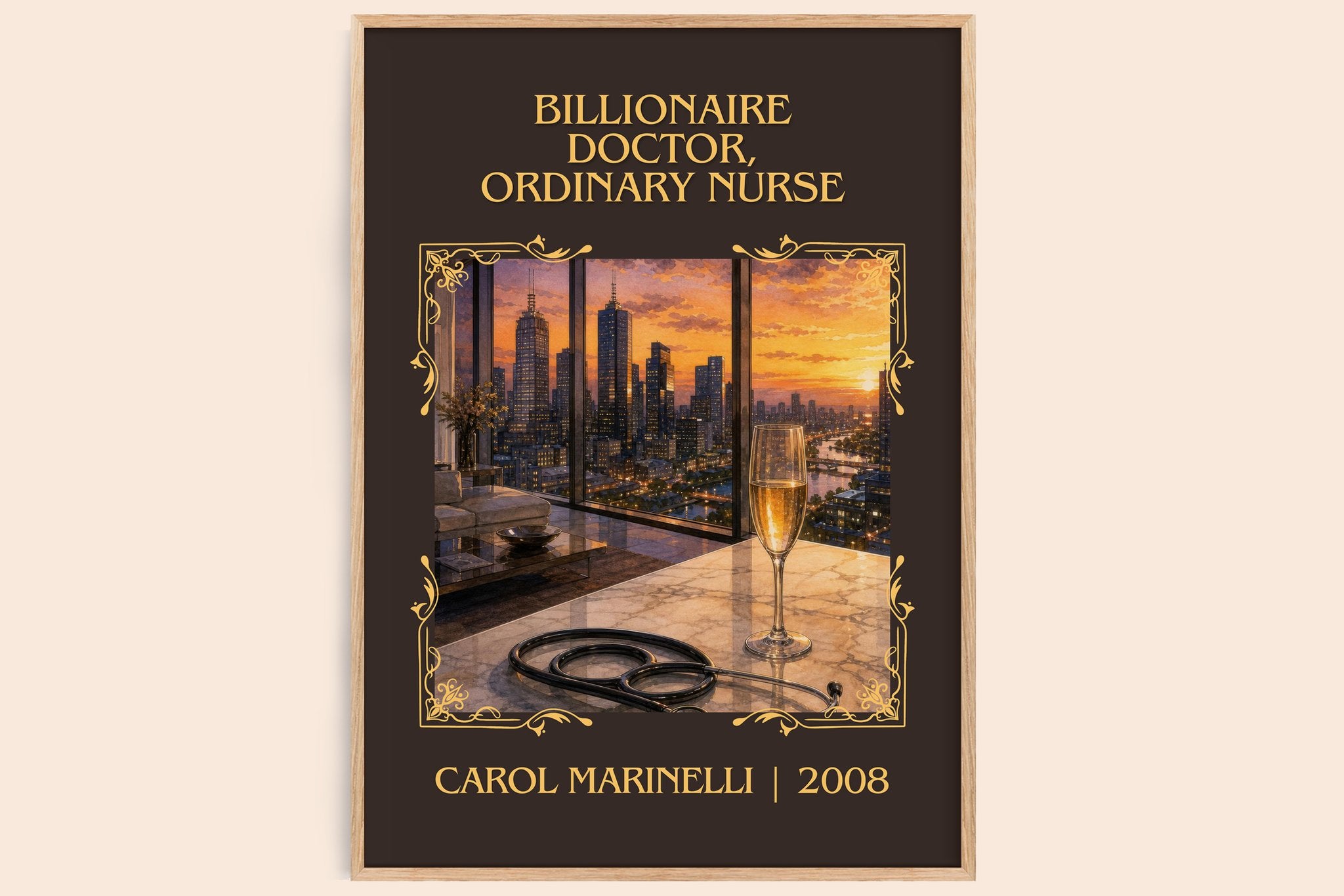 Billionaire Doctor, Ordinary Nurse Classic Book Art Print by Carol Marinelli