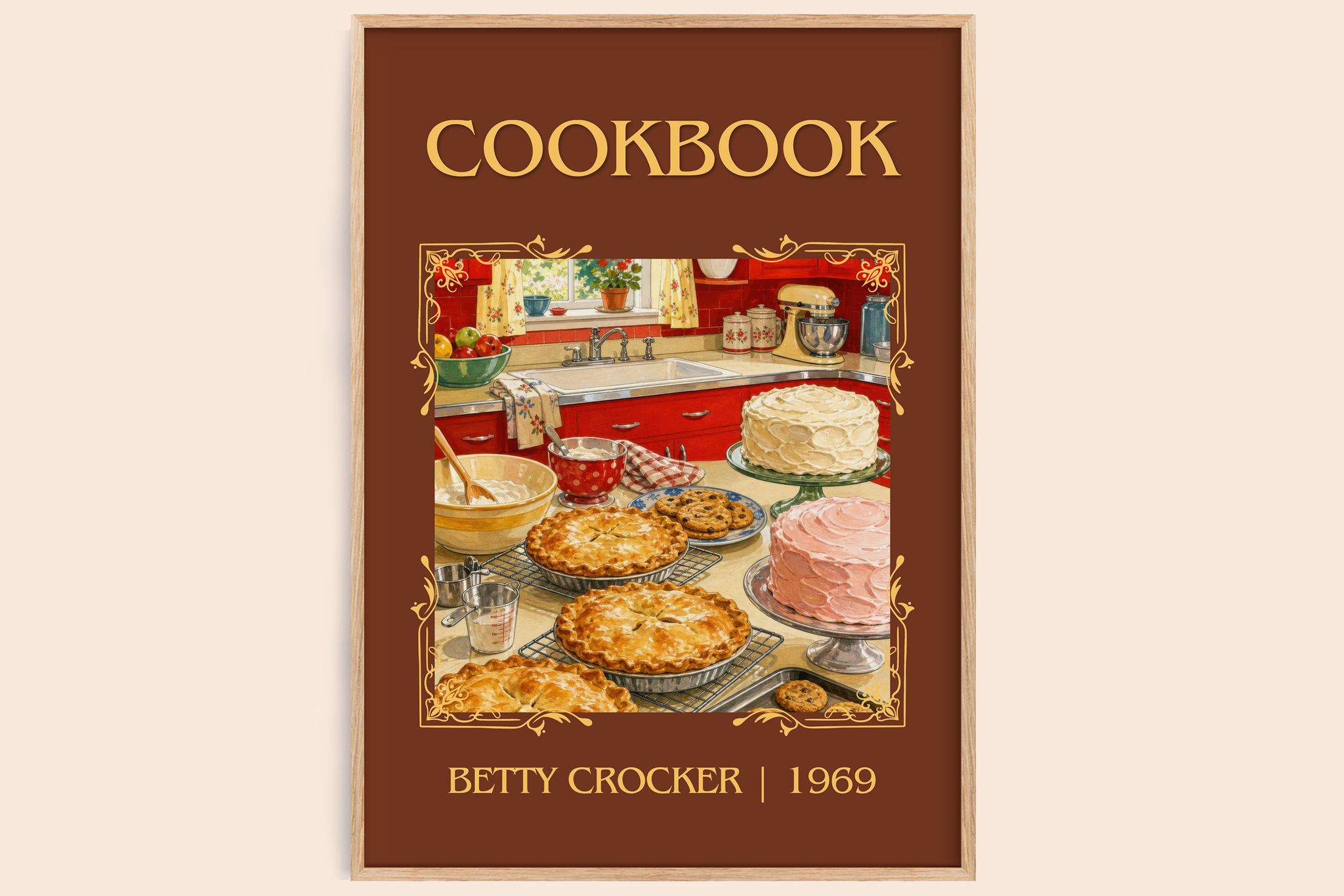 Cookbook Classic Book Art Print by Betty Crocker