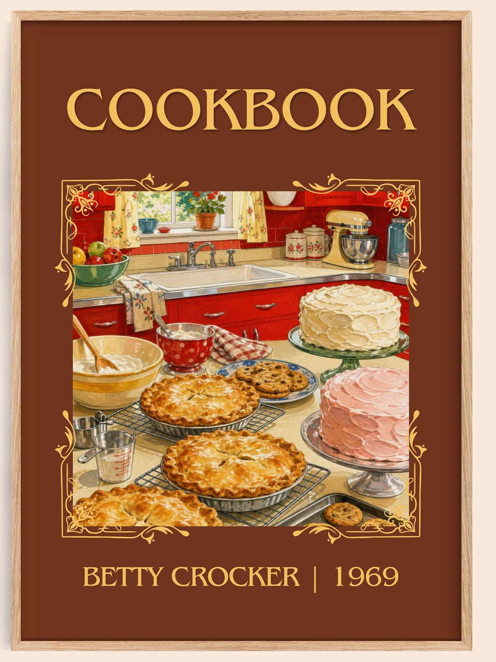 Cookbook Classic Book Art Print by Betty Crocker – book poster