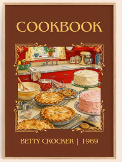 Cookbook Classic Book Art Print by Betty Crocker – book poster
