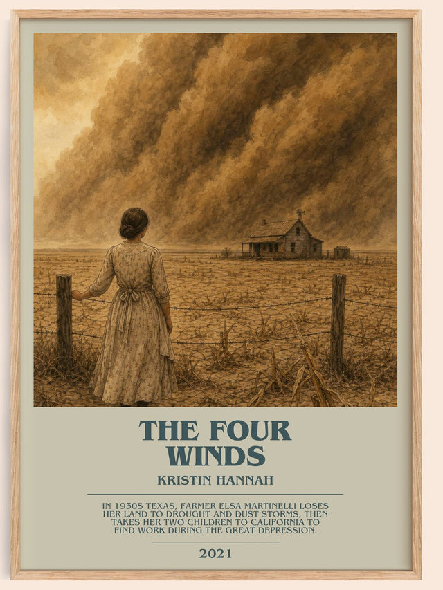 The Four Winds Bookish Wall Art by Kristin Hannah