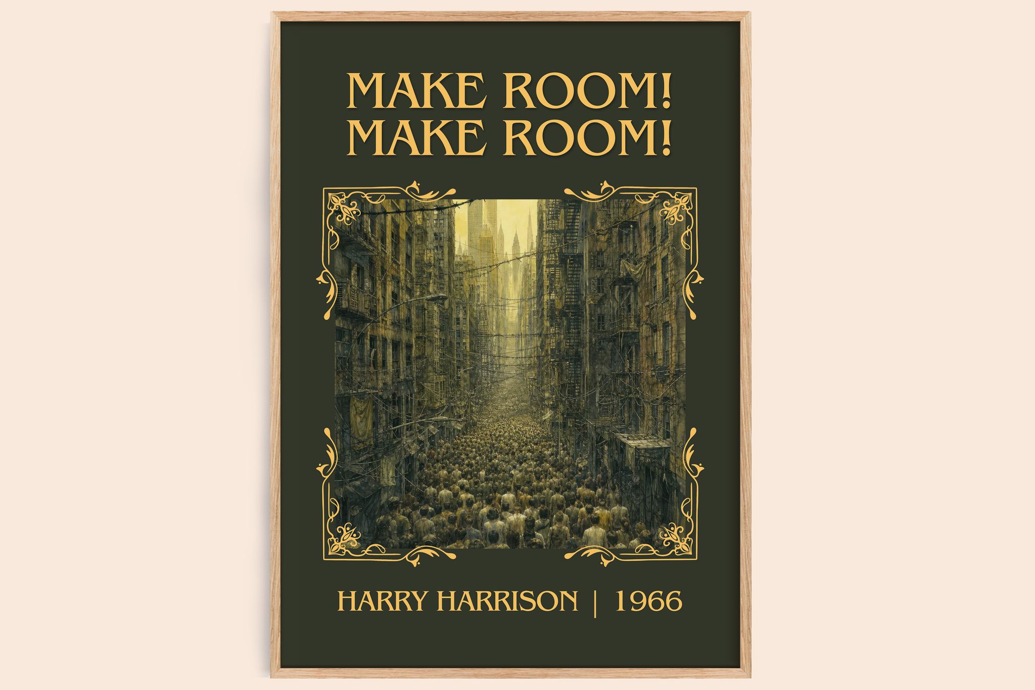 Make Room! Make Room! Classic Book Art Print by Harry Harrison