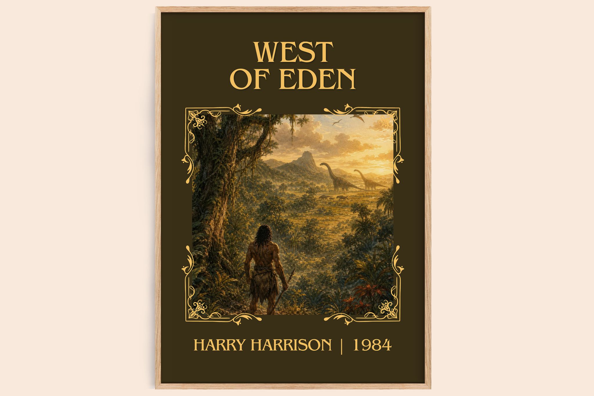 West of Eden Classic Book Art Print by Harry Harrison