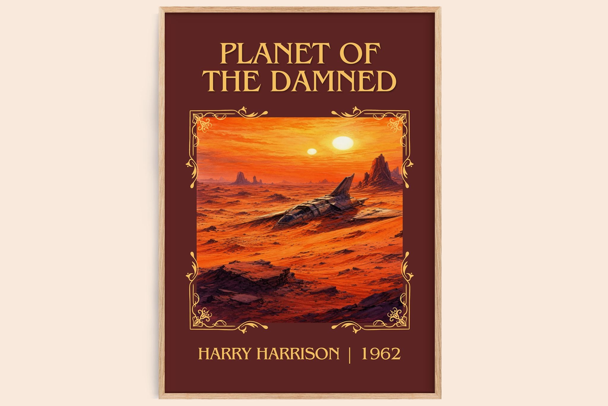 Planet of the Damned Classic Book Art Print by Harry Harrison