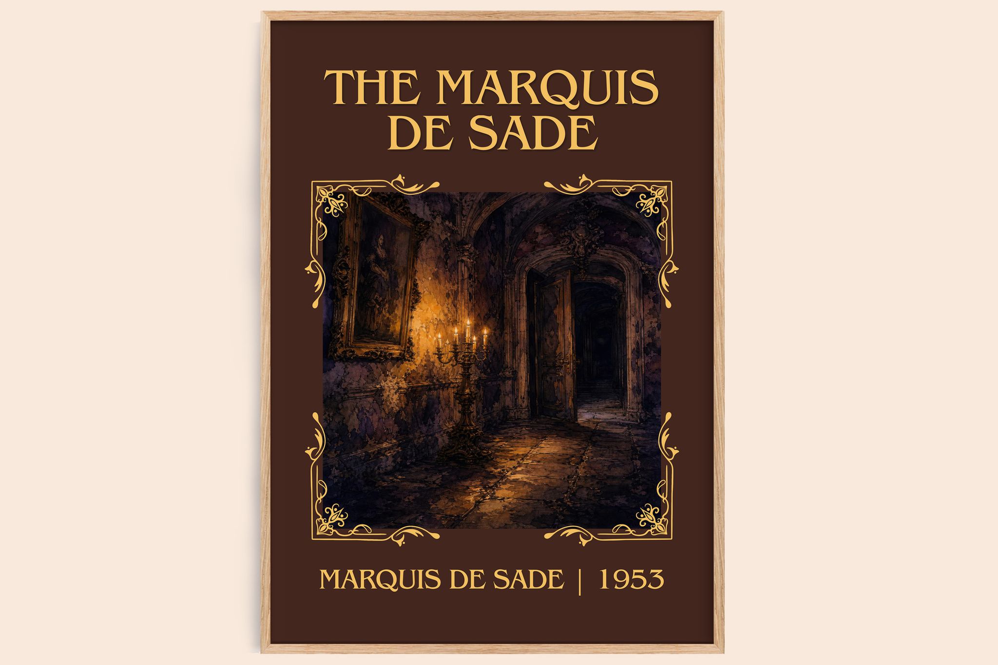 The Marquis de Sade Classic Book Art Print by Marquis de Sade