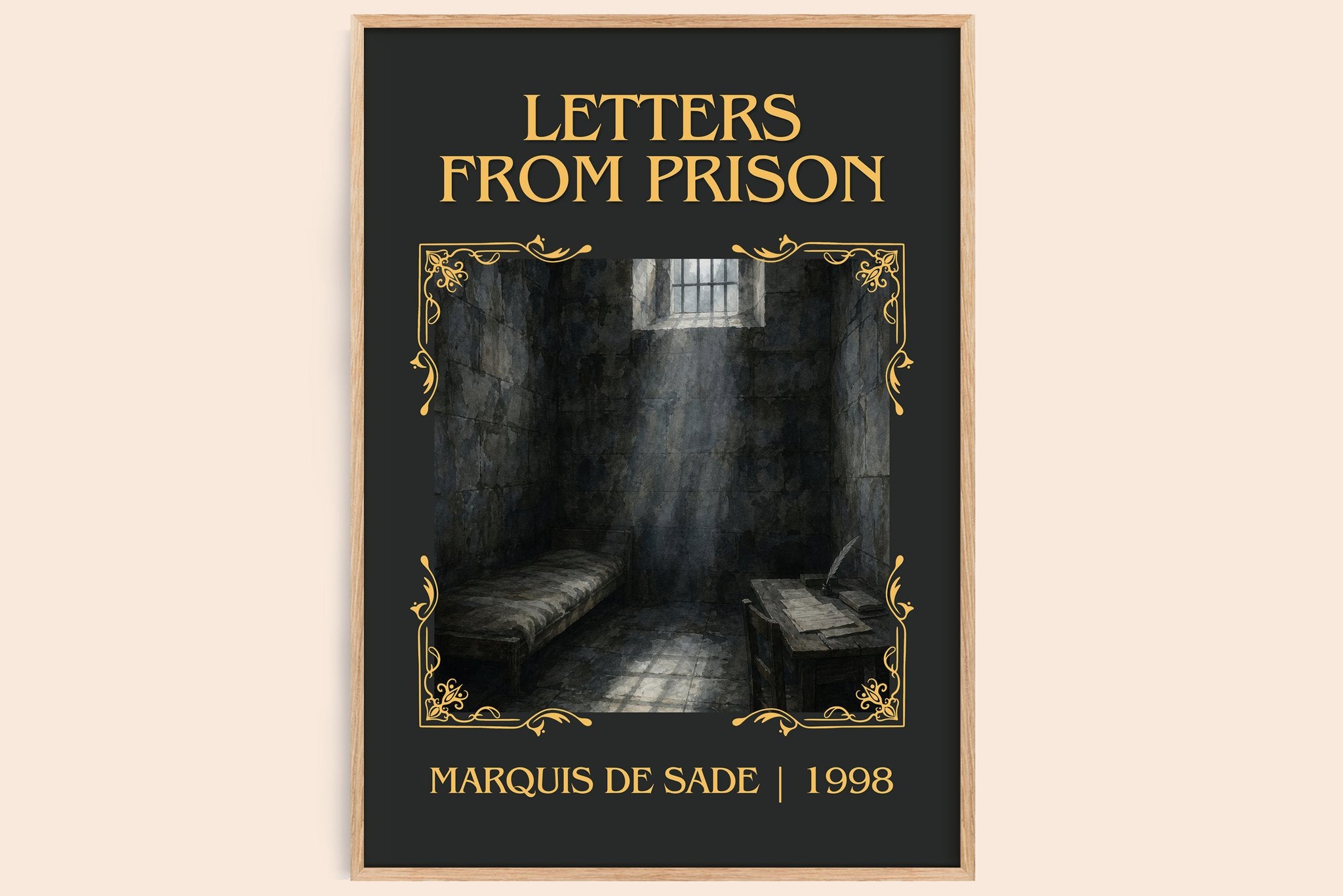 Letters from prison Classic Book Art Print by Marquis de Sade