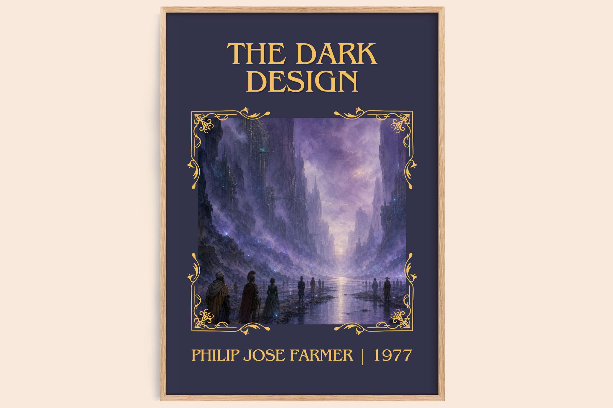 The dark design Classic Book Art Print by Philip José Farmer