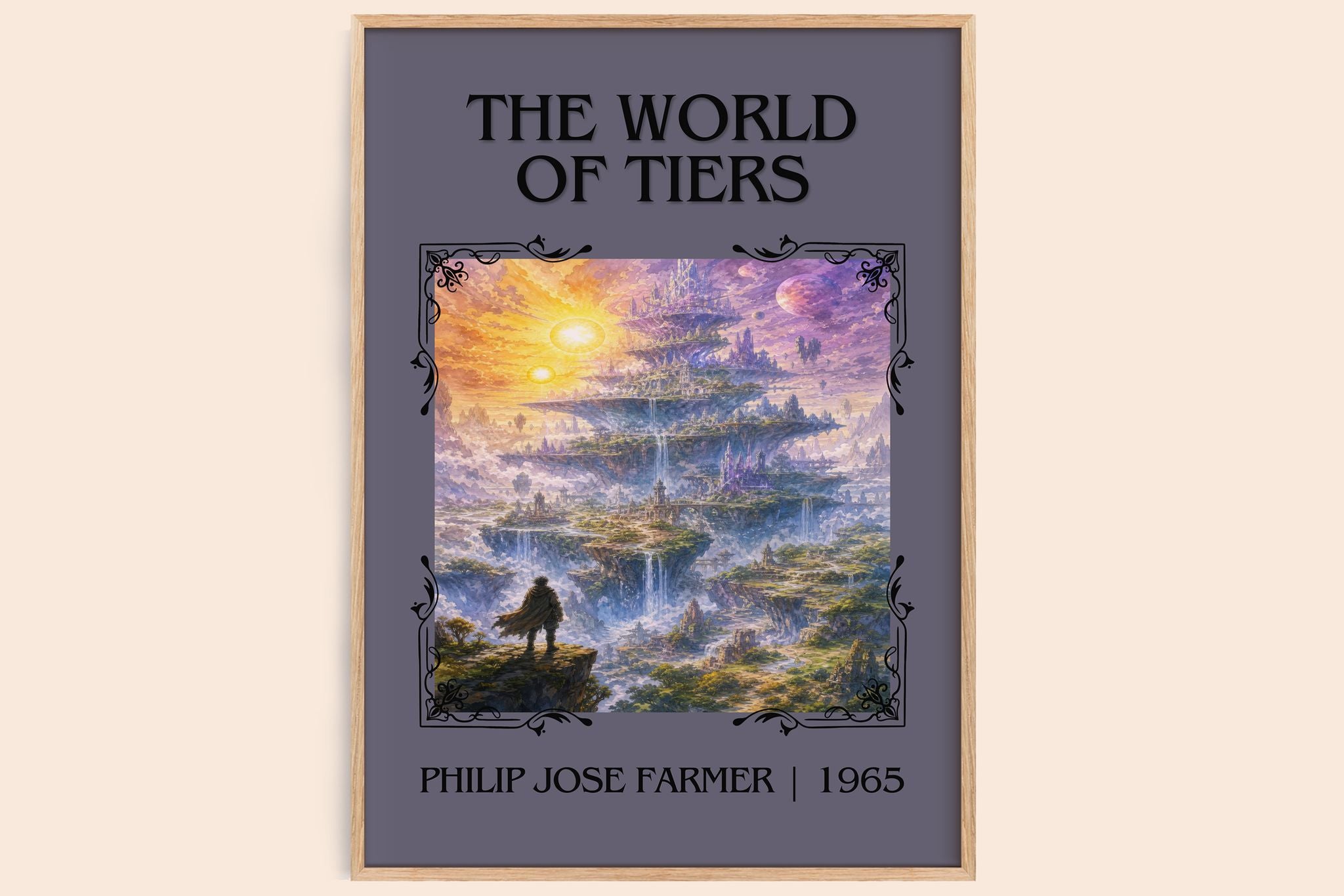 The World of Tiers Classic Book Art Print by Philip José Farmer