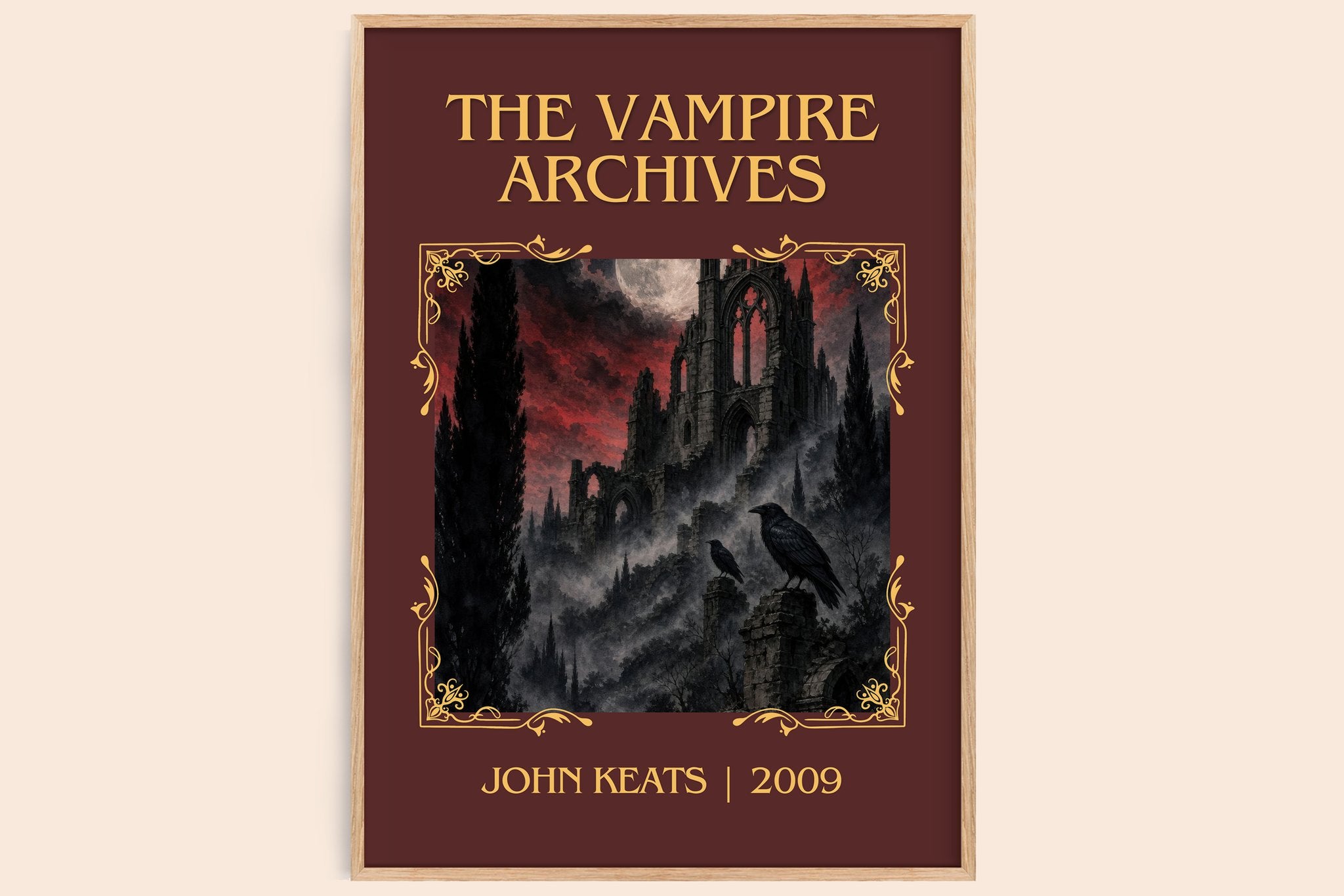 The Vampire Archives Classic Book Art Print by John Keats