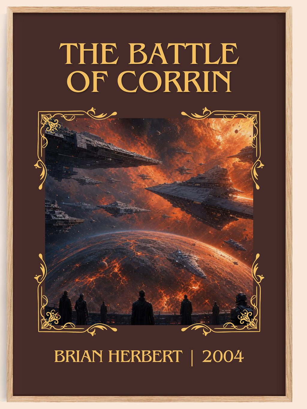 The Battle of Corrin Classic Book Art Print by Brian Herbert – book poster