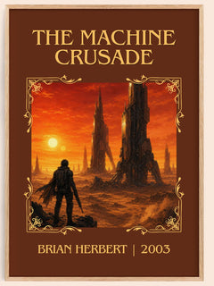 The Machine Crusade Classic Book Art Print by Brian Herbert – book poster