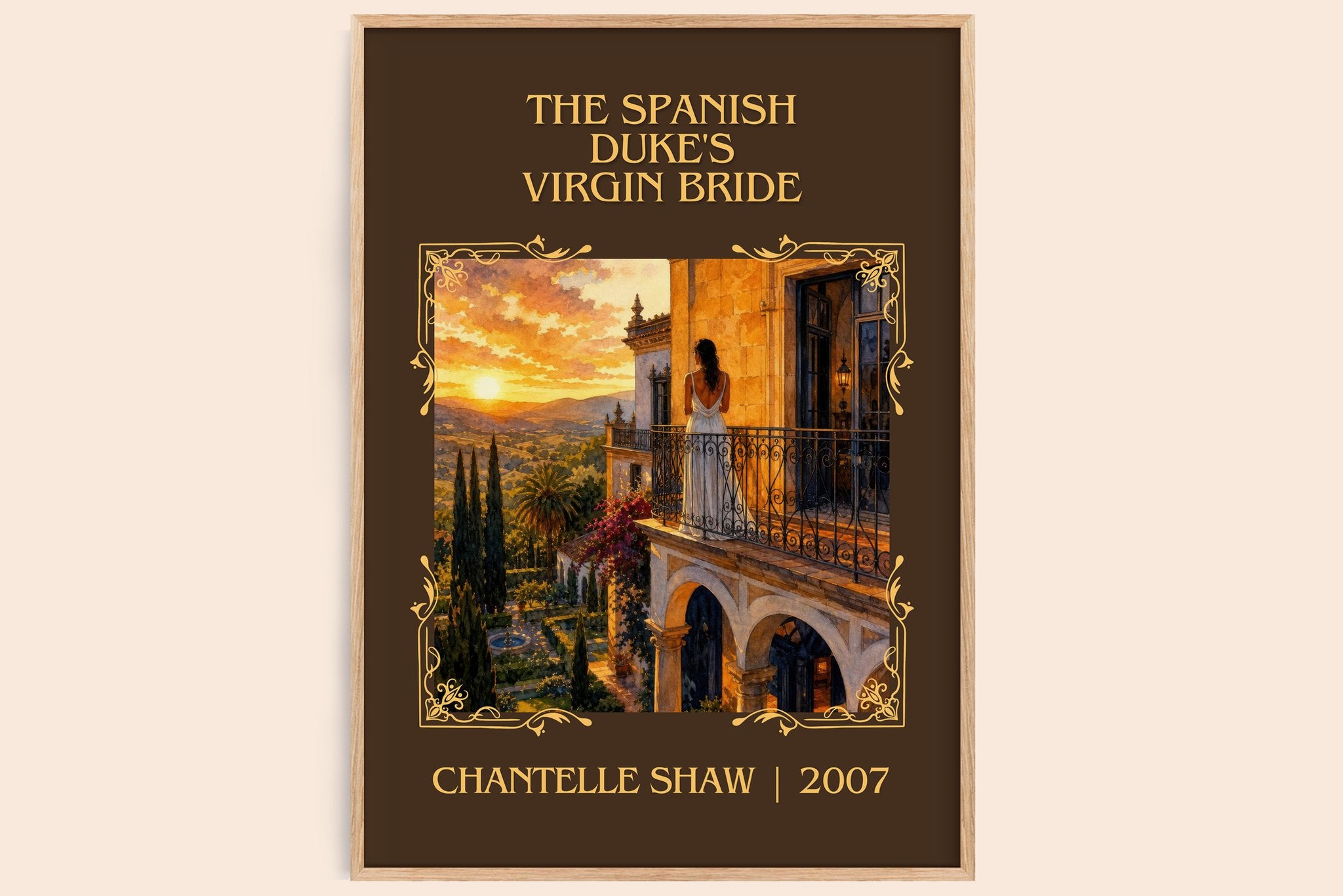 Spanish Duke's Virgin Bride Classic Book Art Print by Chantelle Shaw