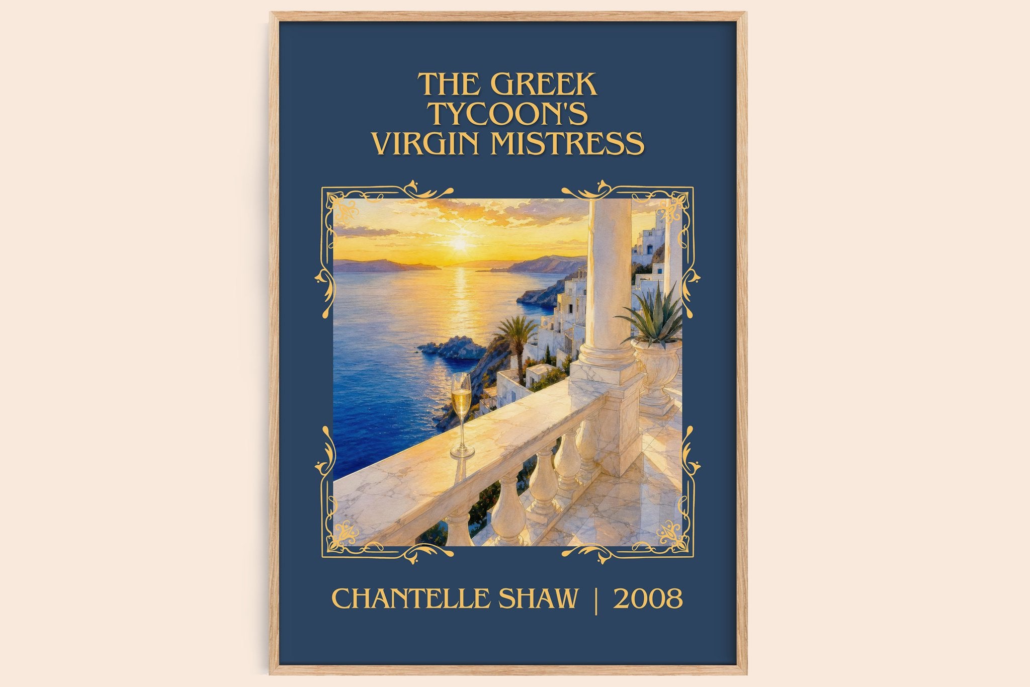 Greek Tycoon's Virgin Mistress Classic Book Art Print by C. Shaw