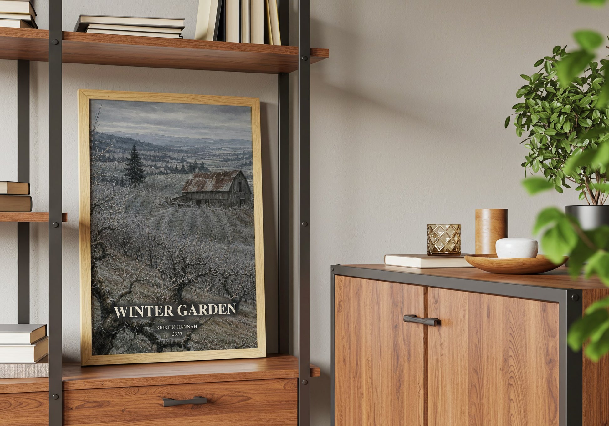 Winter Garden book watercolour illustration paper finish options – matte satin gloss