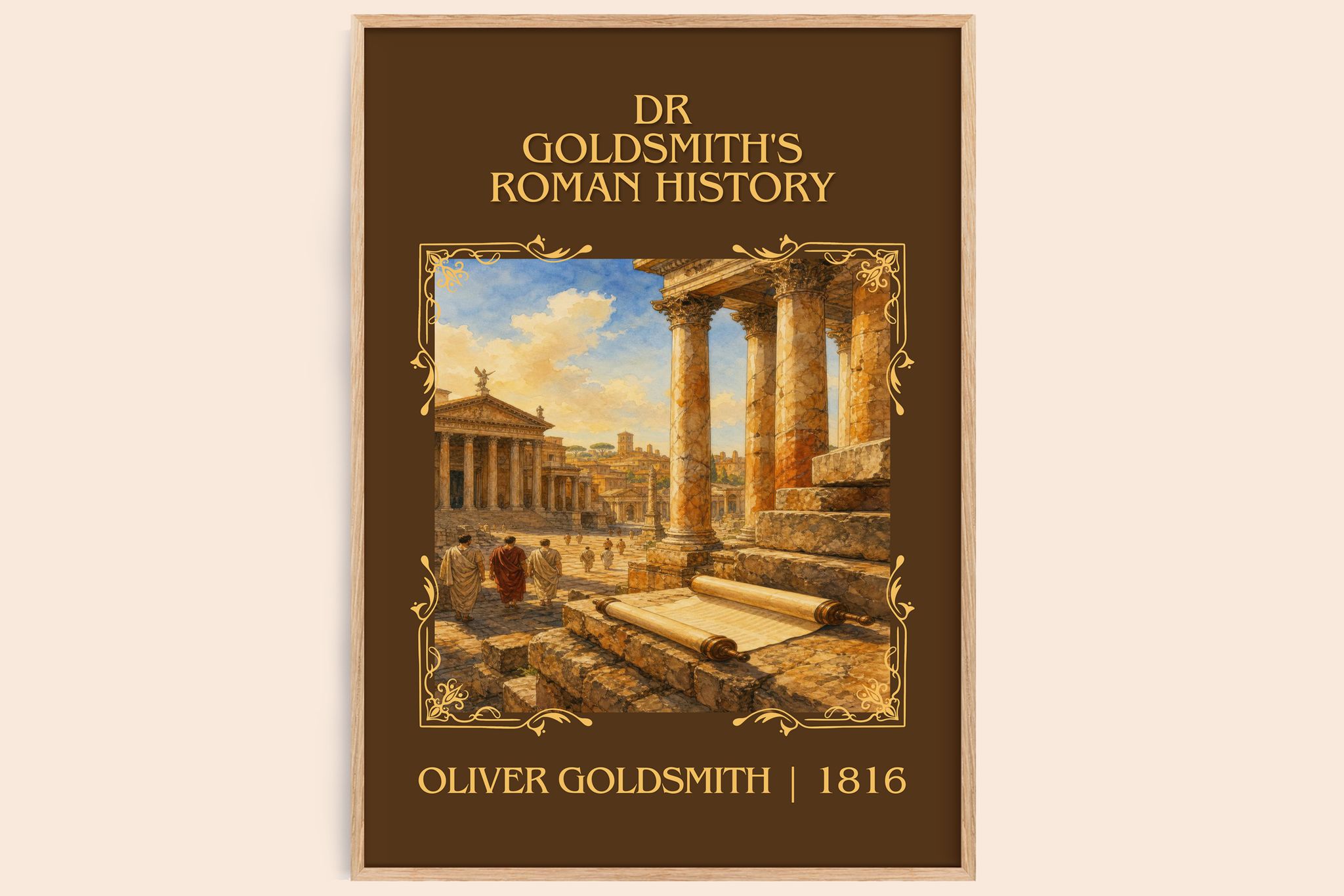 Dr Goldsmith's Roman history Classic Book Art Print by O. Goldsmith