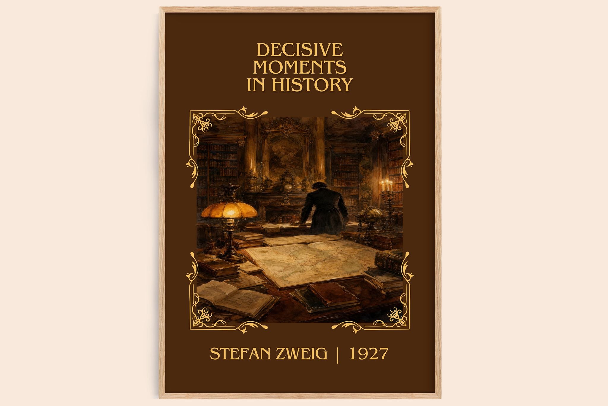 Decisive moments in history Classic Book Art Print by Stefan Zweig
