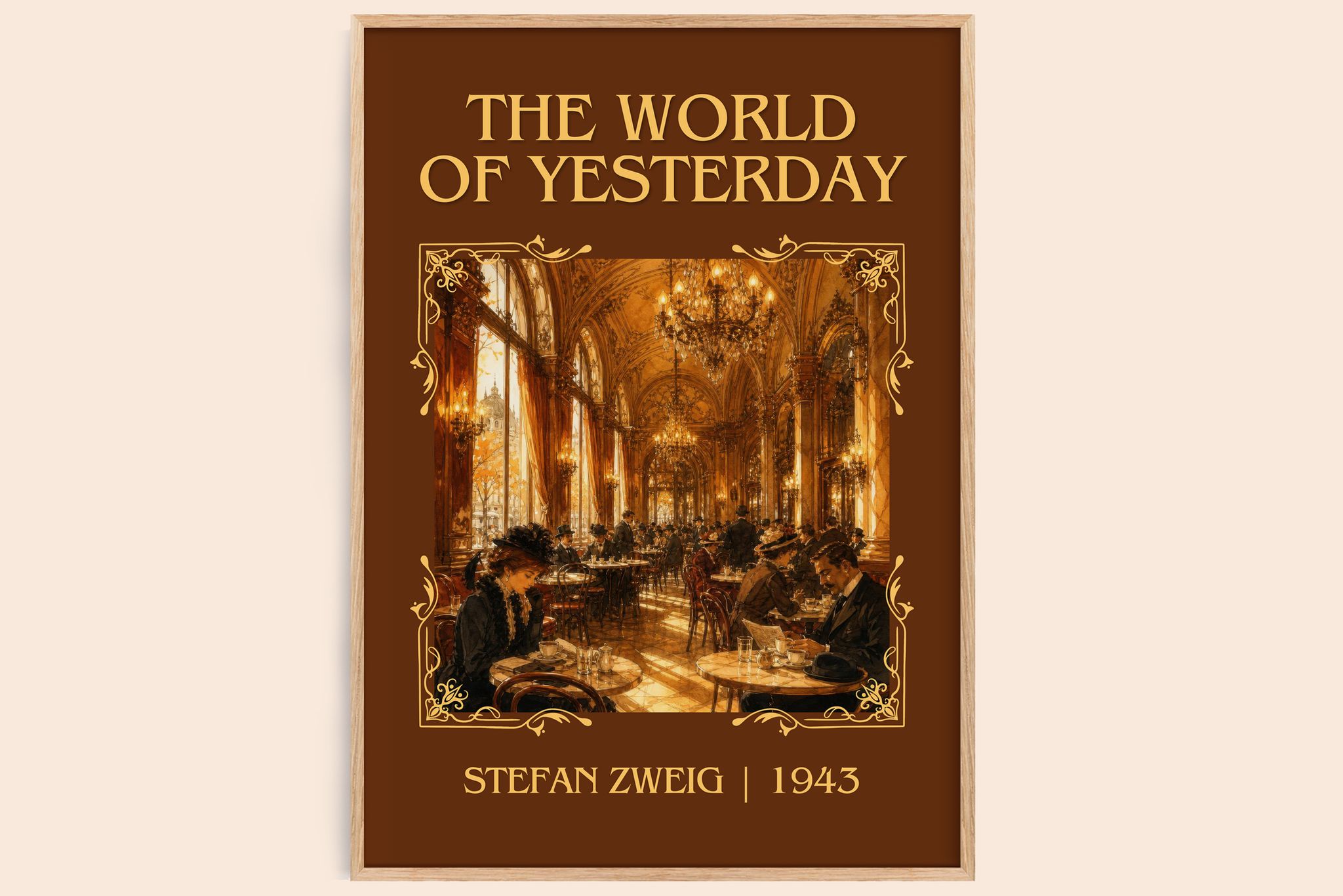 The World of Yesterday Classic Book Art Print by Stefan Zweig