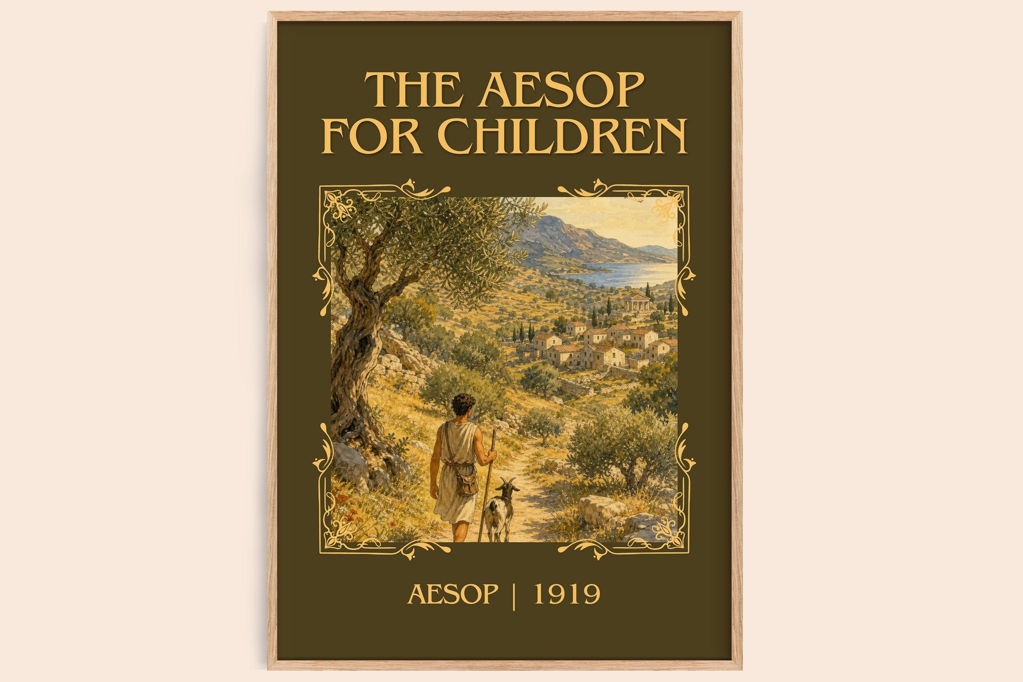 The Aesop for children Classic Book Art Print by Aesop