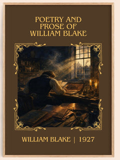 Poetry and prose of William Blake Classic Book Art Print by W. Blake – book poster