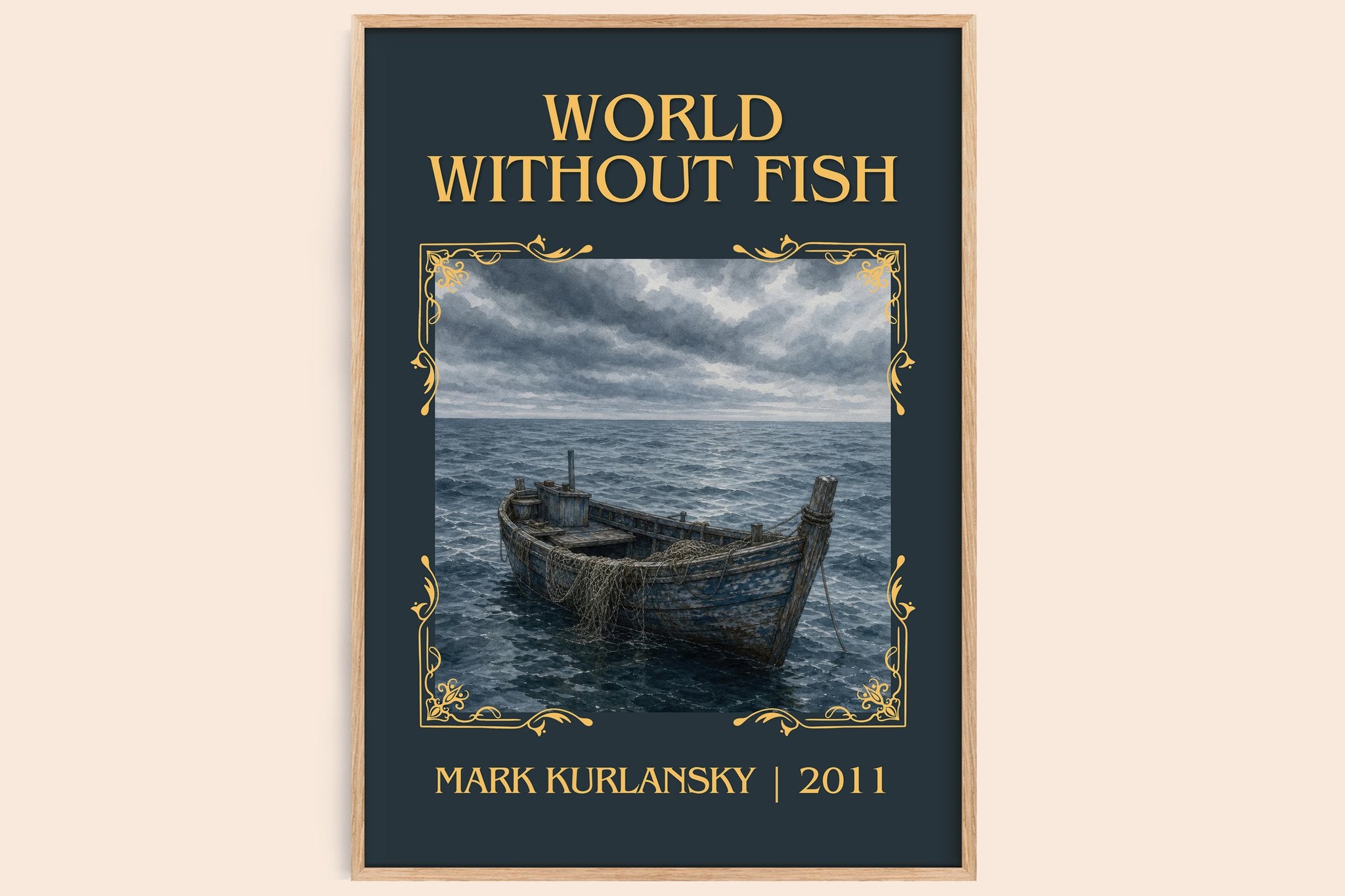 World Without Fish Classic Book Art Print by Mark Kurlansky