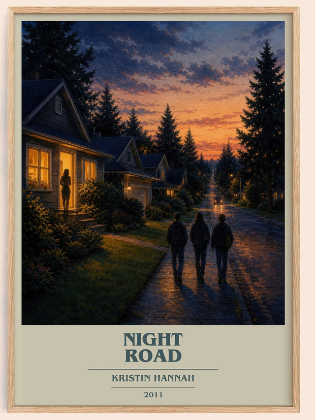 Night Road Book Cover Poster by Kristin Hannah