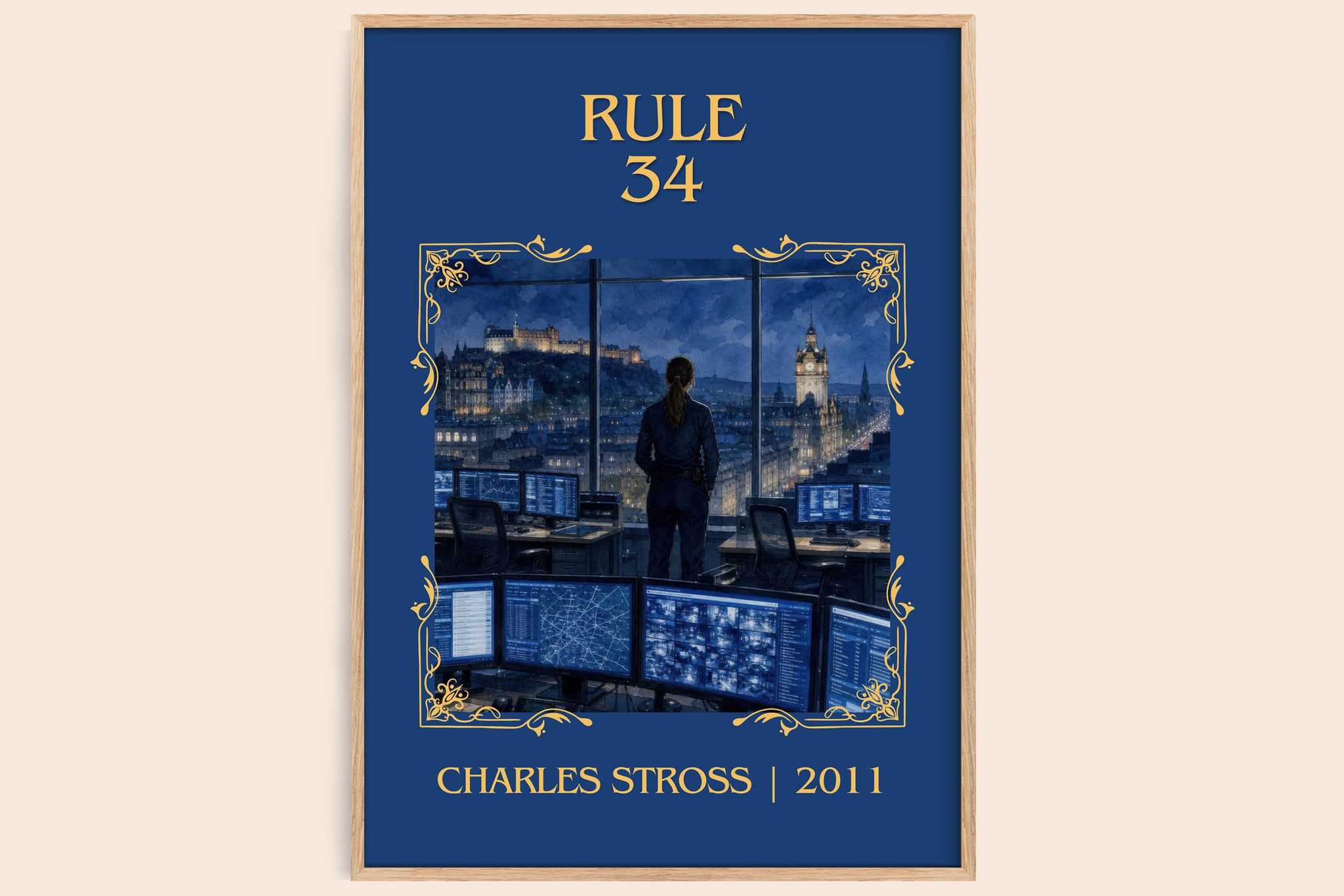 Rule 34 Classic Book Art Print by Charles Stross