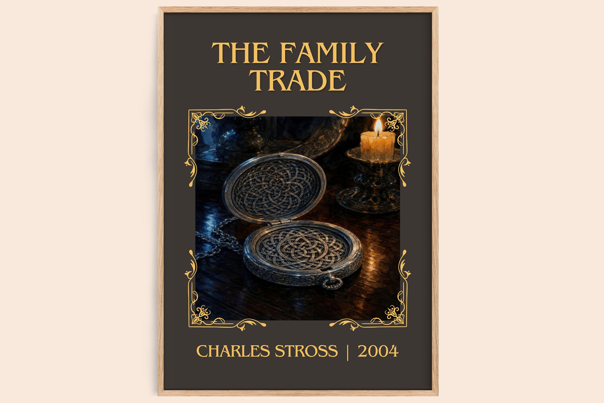 The family trade Classic Book Art Print by Charles Stross