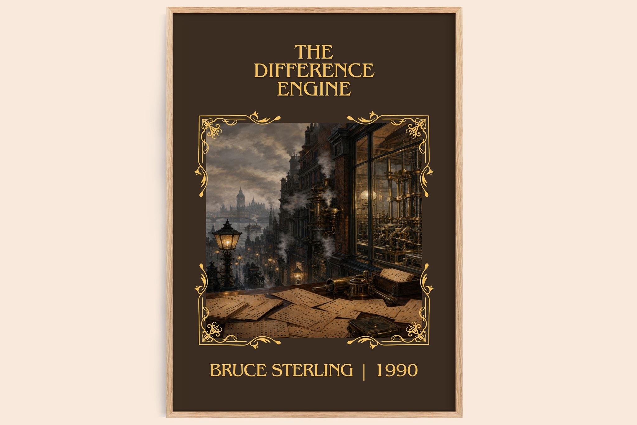 The Difference Engine Classic Book Art Print by Bruce Sterling