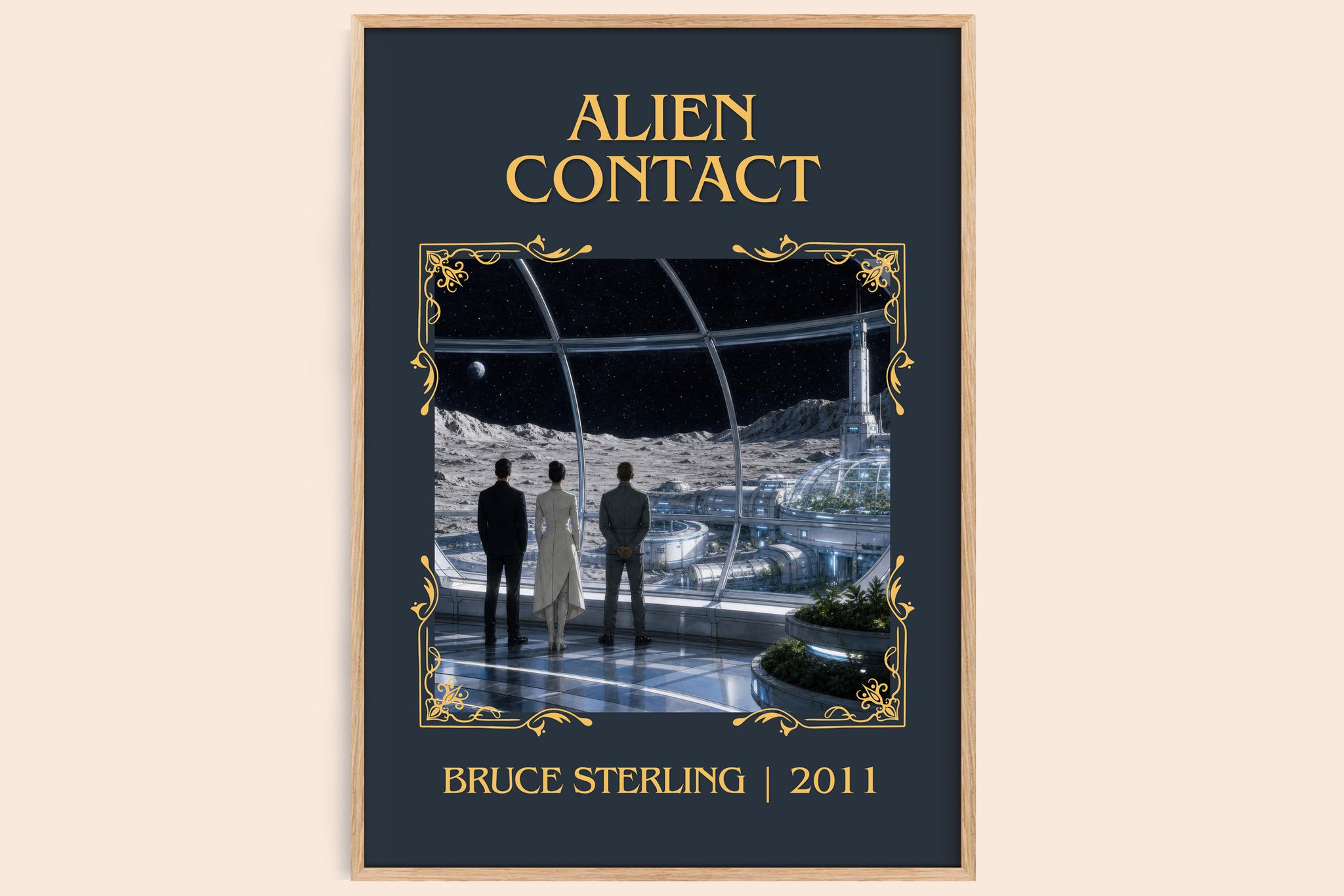 Alien Contact Classic Book Art Print by Bruce Sterling