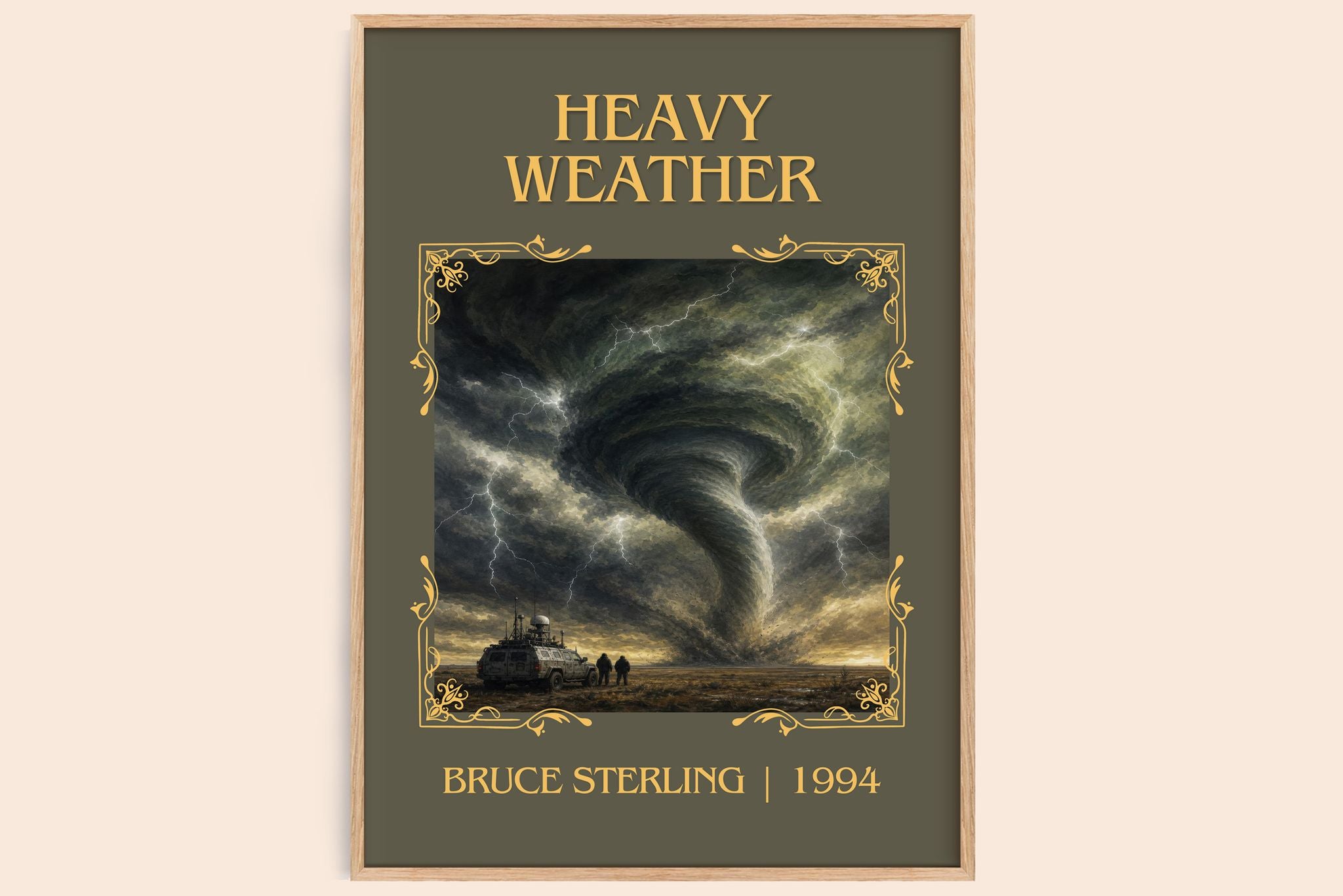 Heavy weather Classic Book Art Print by Bruce Sterling