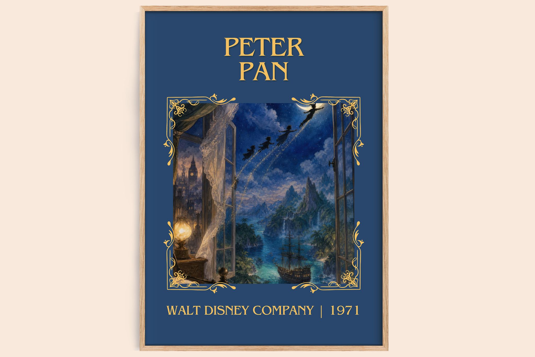 Peter Pan Classic Book Art Print by Walt Disney Company