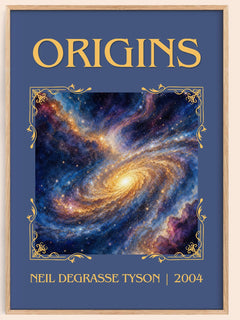 Origins Classic Book Art Print by Neil deGrasse Tyson – book poster