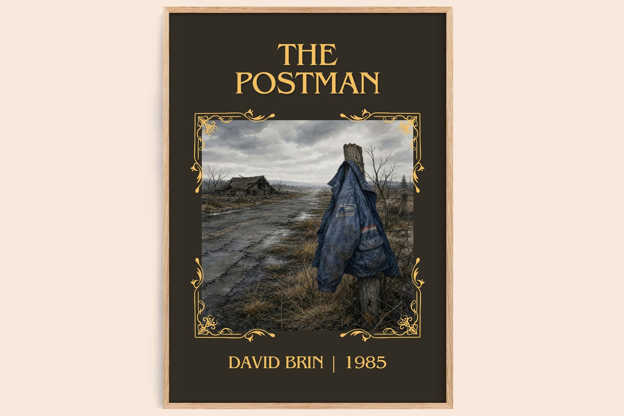 The Postman Classic Book Art Print by David Brin