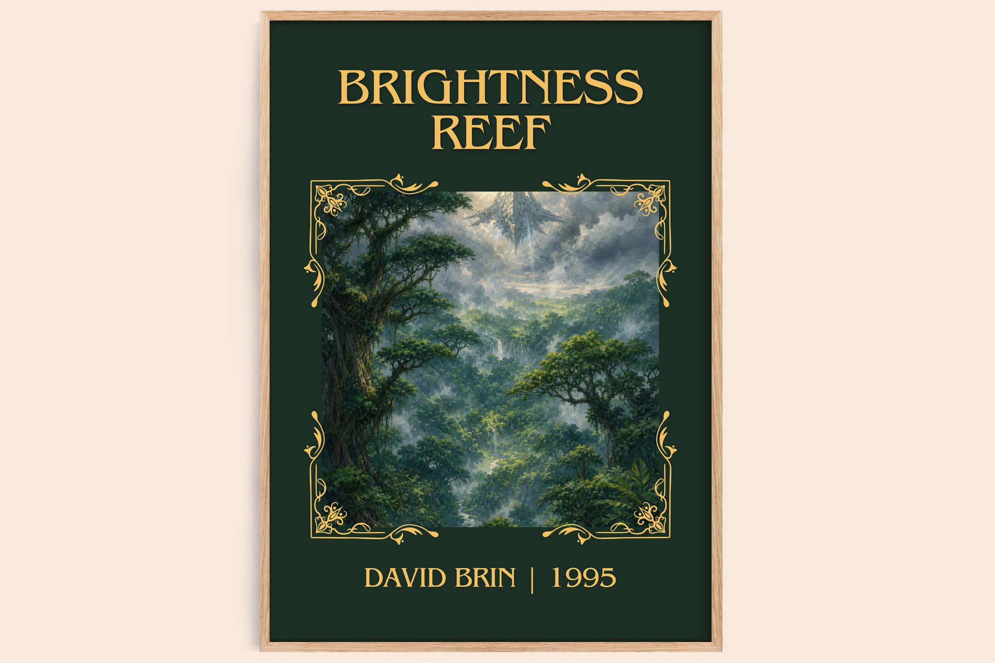 Brightness reef Classic Book Art Print by David Brin