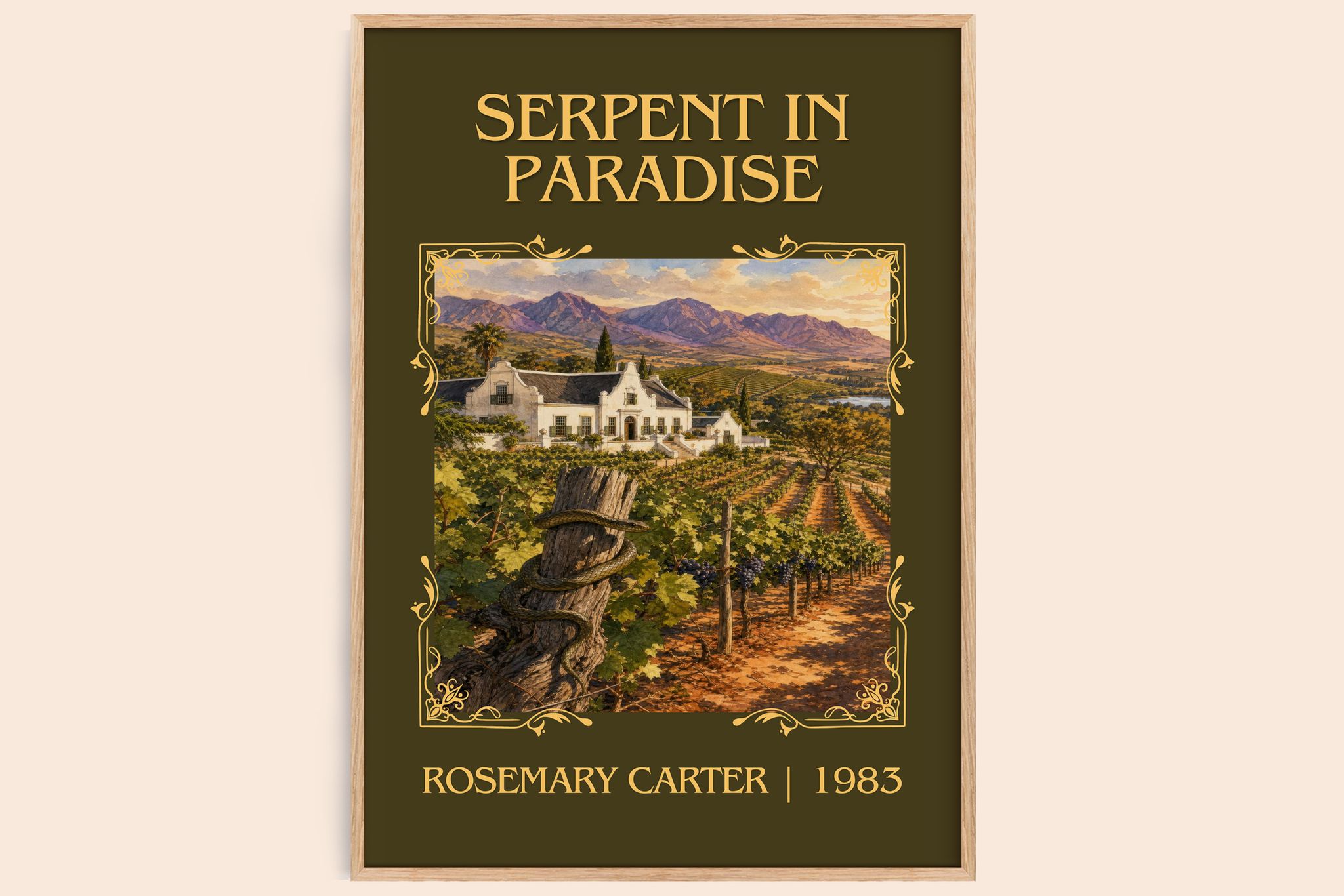 Serpent in paradise Classic Book Art Print by Rosemary Carter