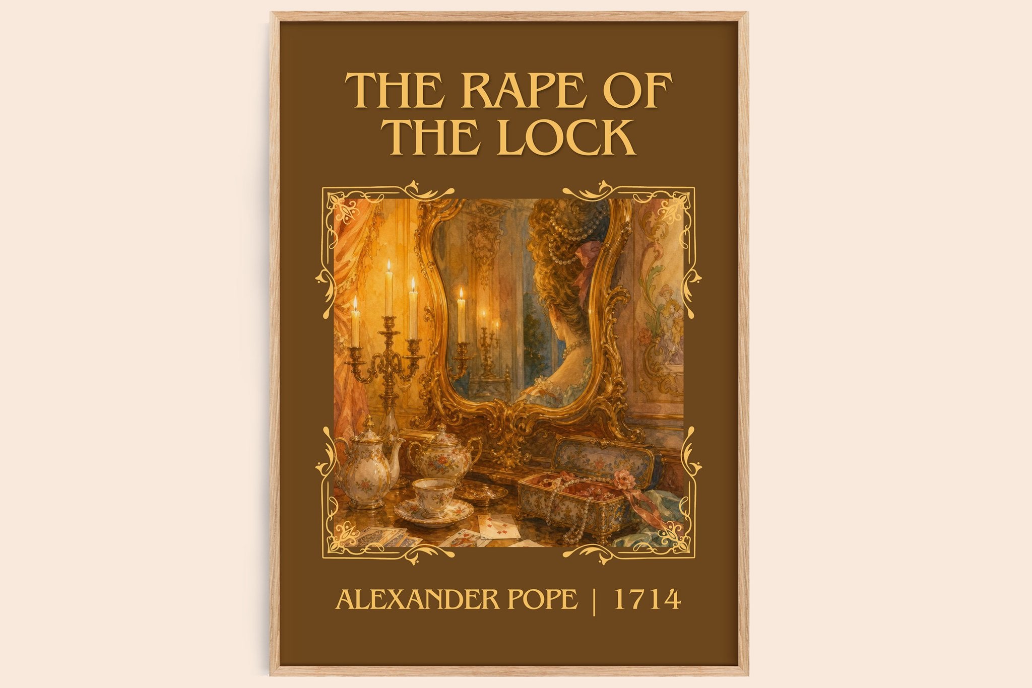 The Rape of the Lock Classic Book Art Print by Alexander Pope