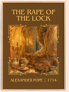 The Rape of the Lock Classic Book Art Print by Alexander Pope – book poster