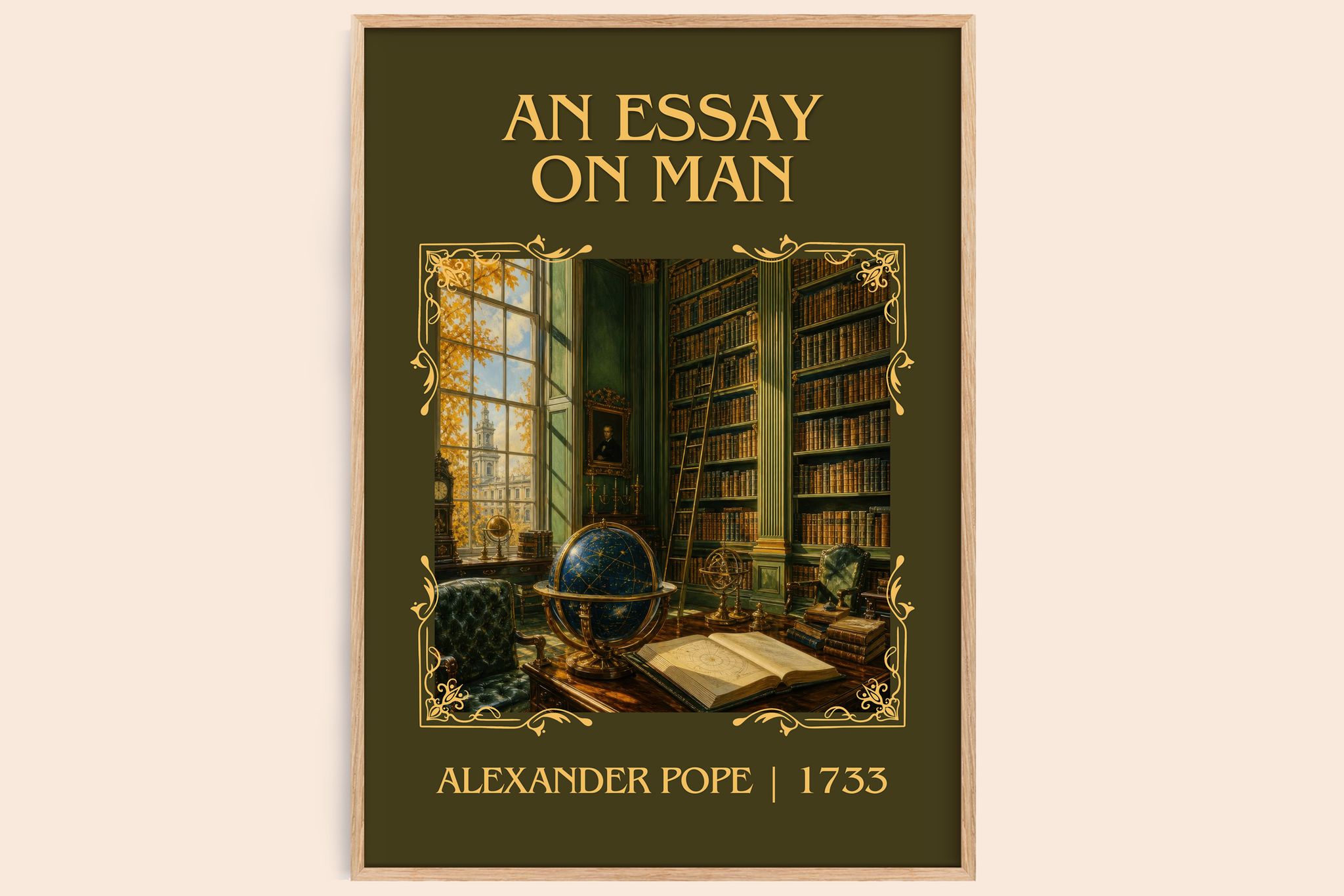 An essay on man Classic Book Art Print by Alexander Pope