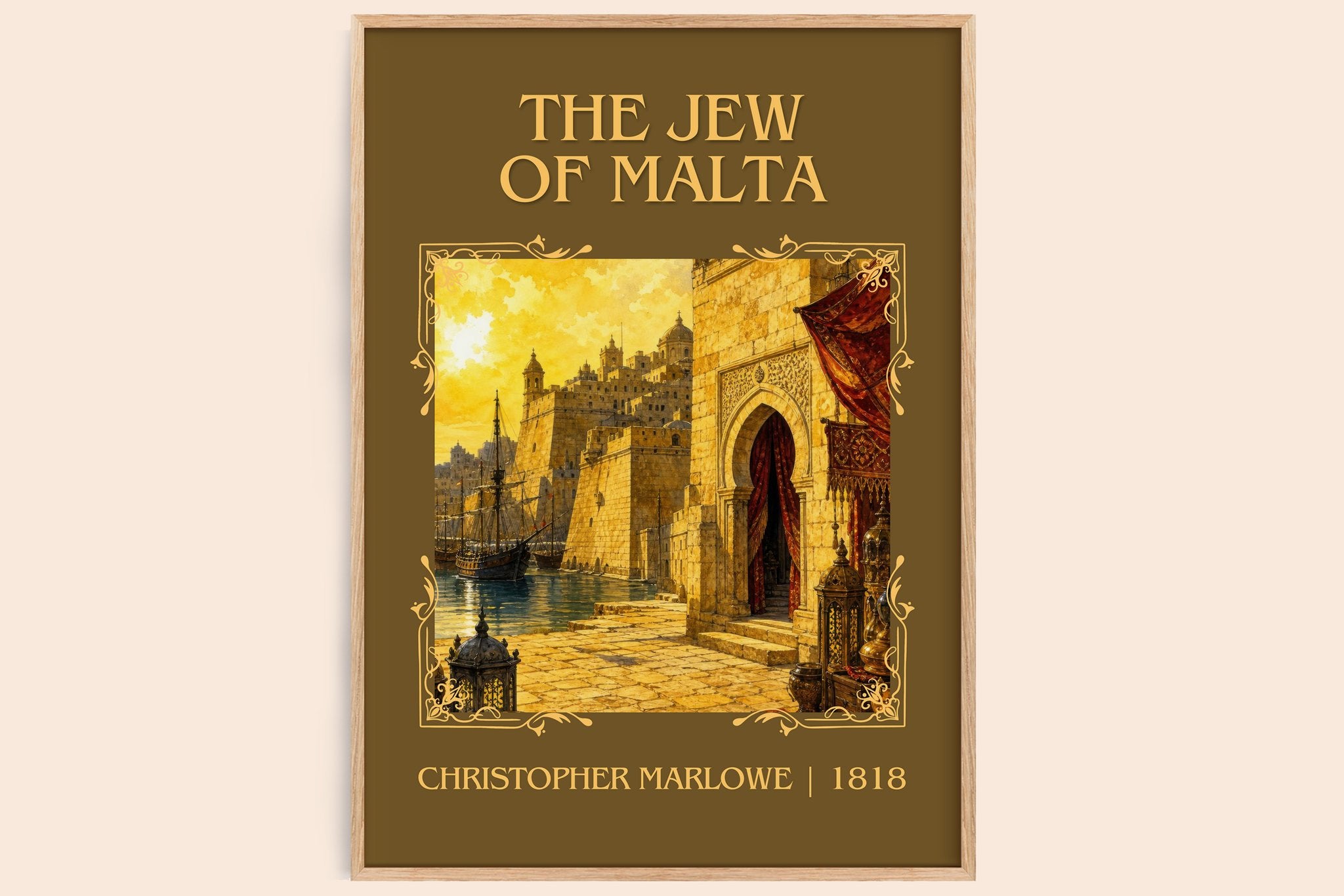 The Jew of Malta Classic Book Art Print by Christopher Marlowe
