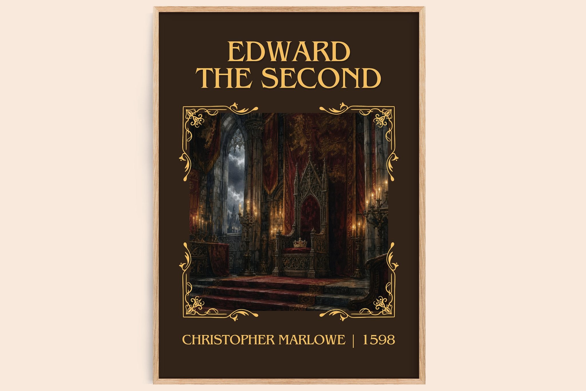 Edward the Second Classic Book Art Print by Christopher Marlowe