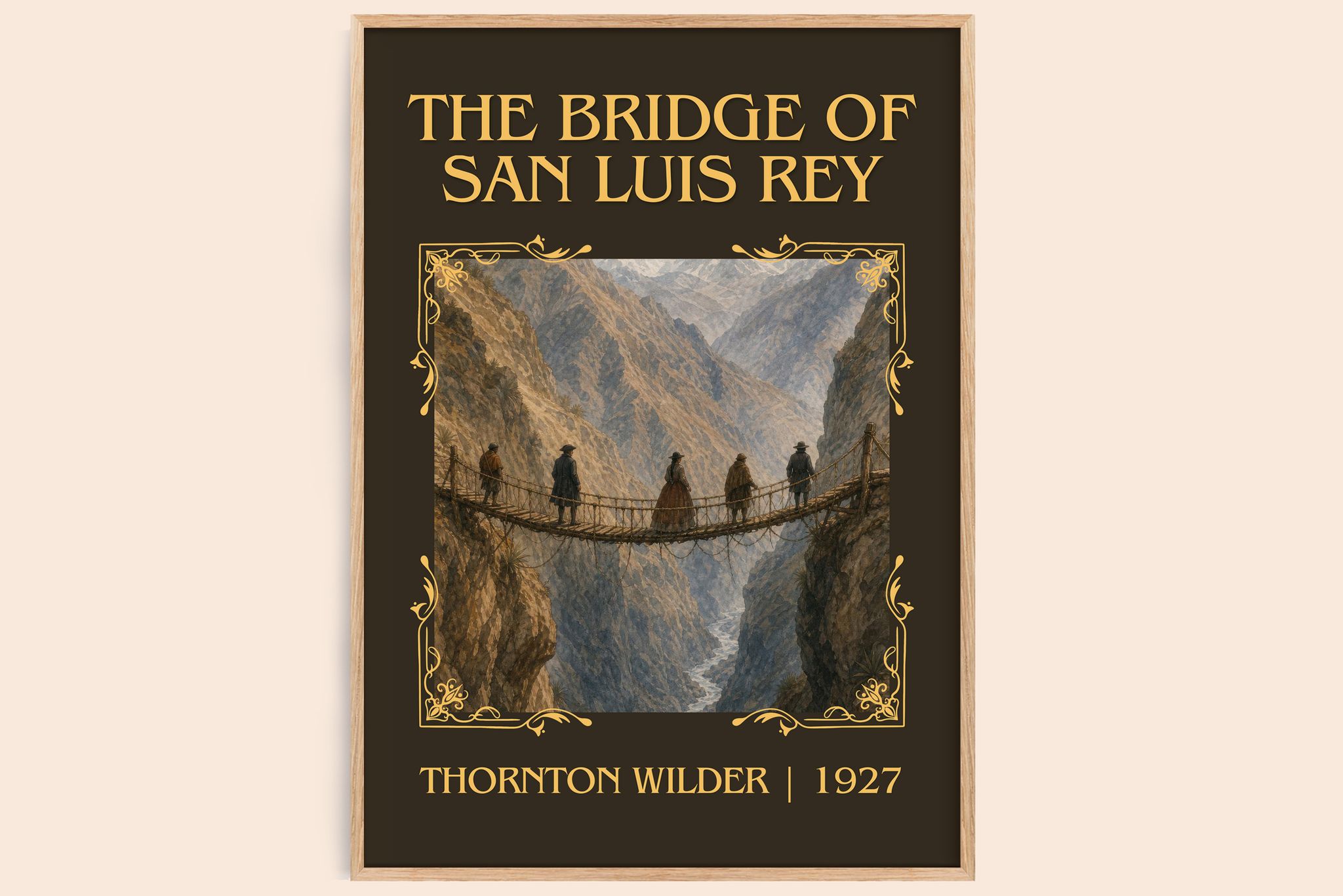 The Bridge of San Luis Rey Classic Book Art Print by Thornton Wilder