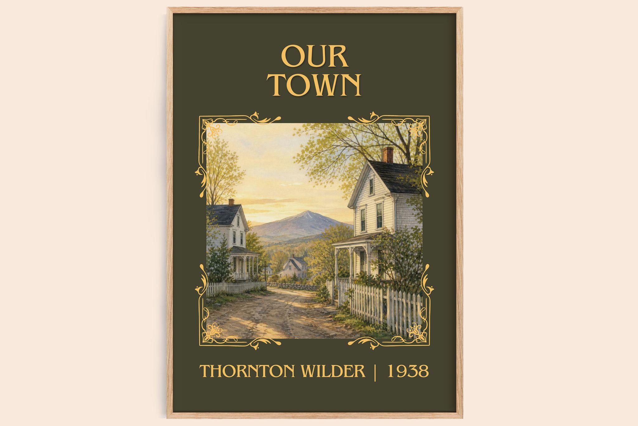 Our town Classic Book Art Print by Thornton Wilder