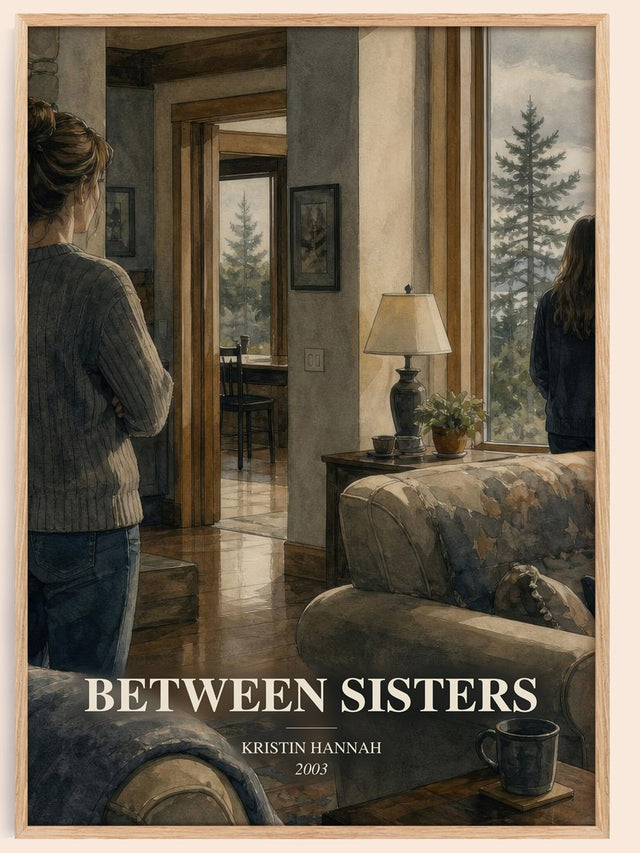 Between Sisters Book Watercolour Illustration by Kristin Hannah