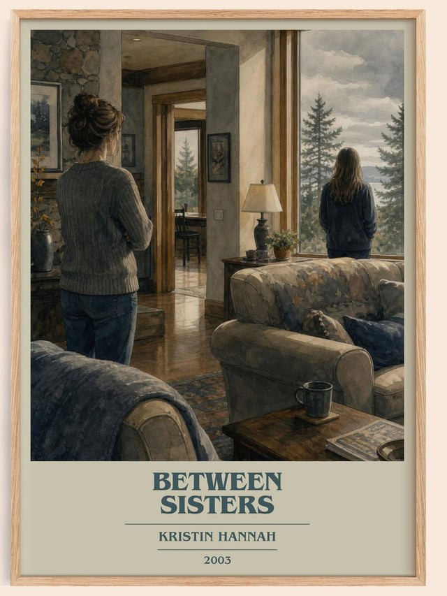 Between Sisters Book Cover Poster by Kristin Hannah