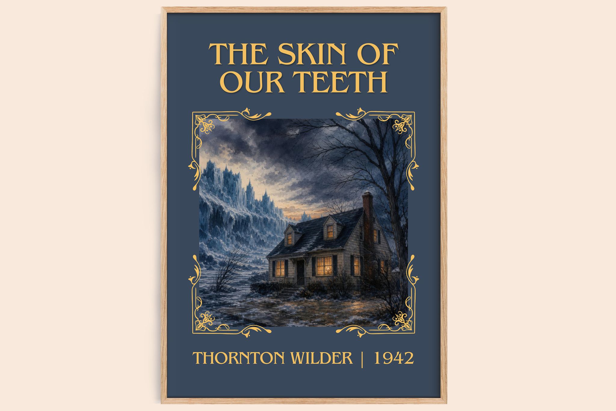 The skin of our teeth Classic Book Art Print by Thornton Wilder