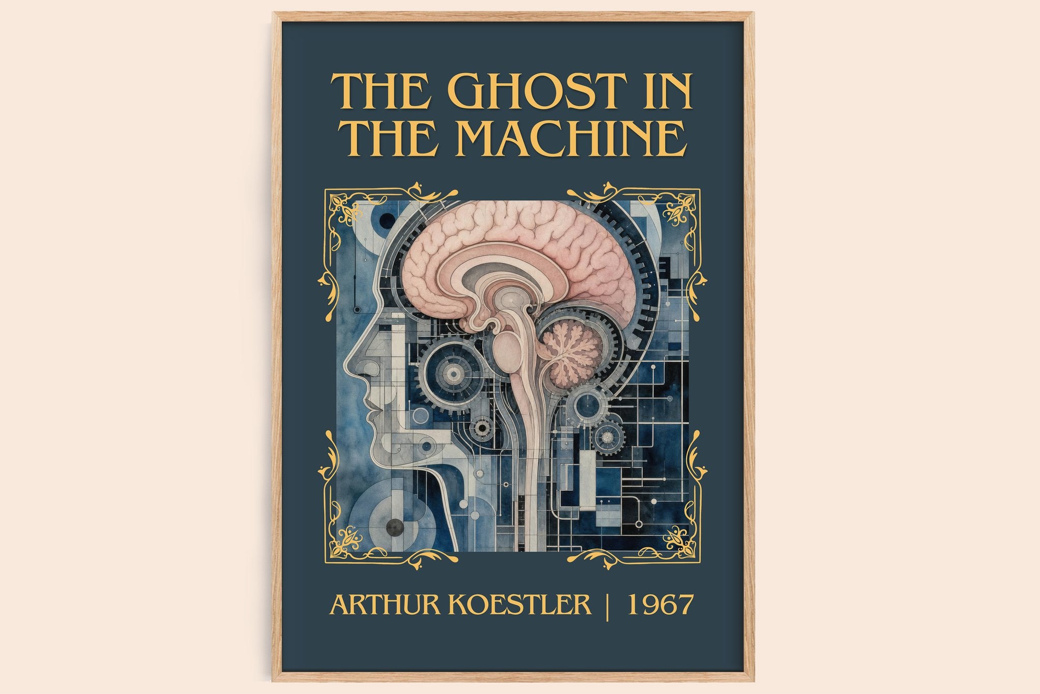The ghost in the machine Classic Book Art Print by Arthur Koestler