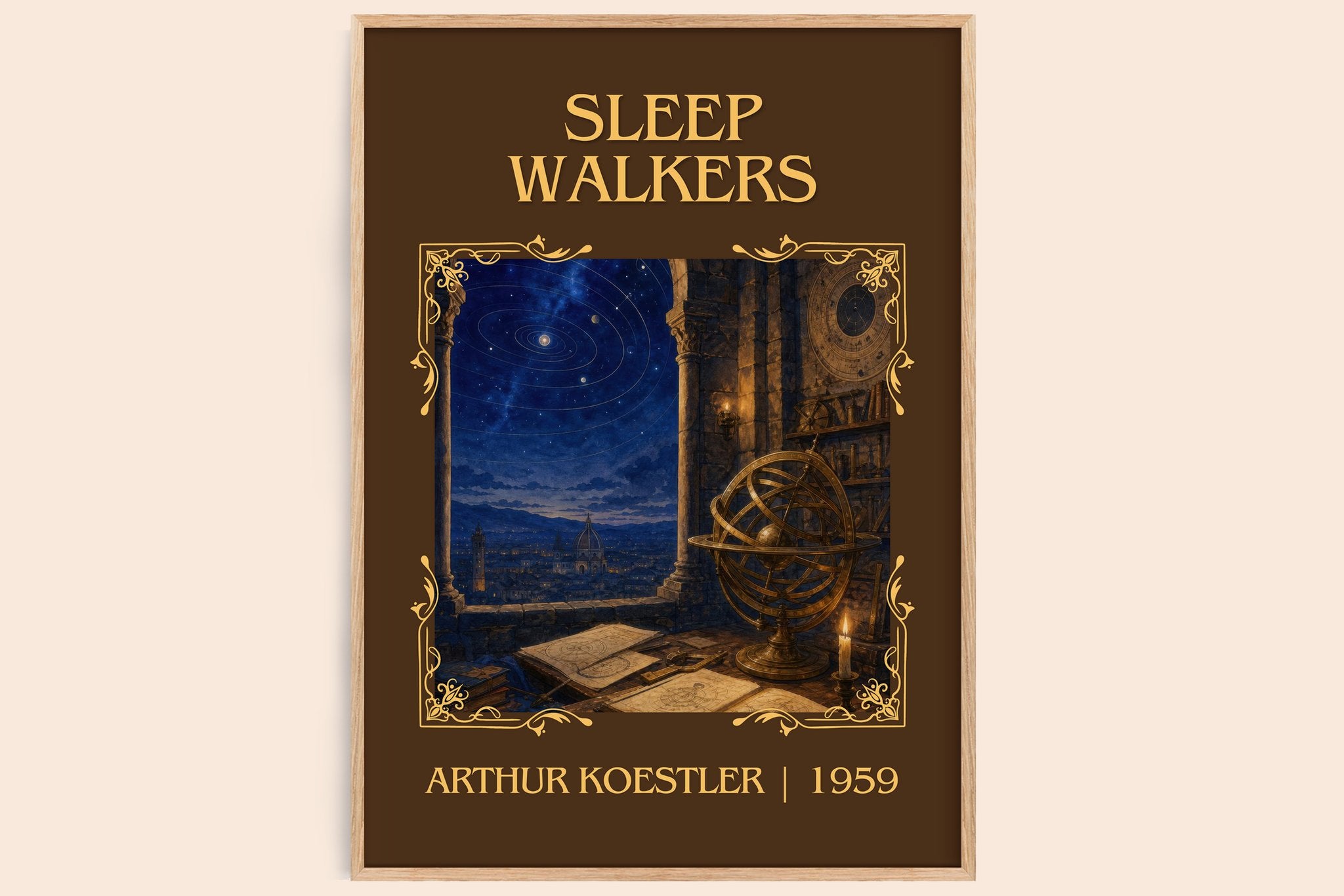 Sleep walkers Classic Book Art Print by Arthur Koestler