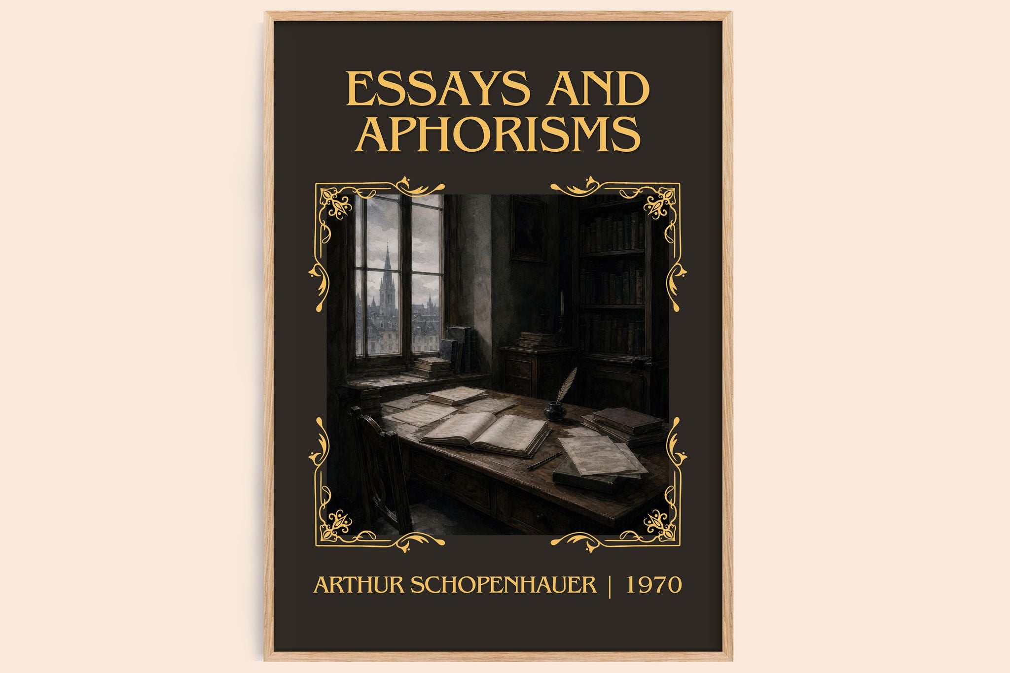 Essays and aphorisms Classic Book Art Print by Arthur Schopenhauer